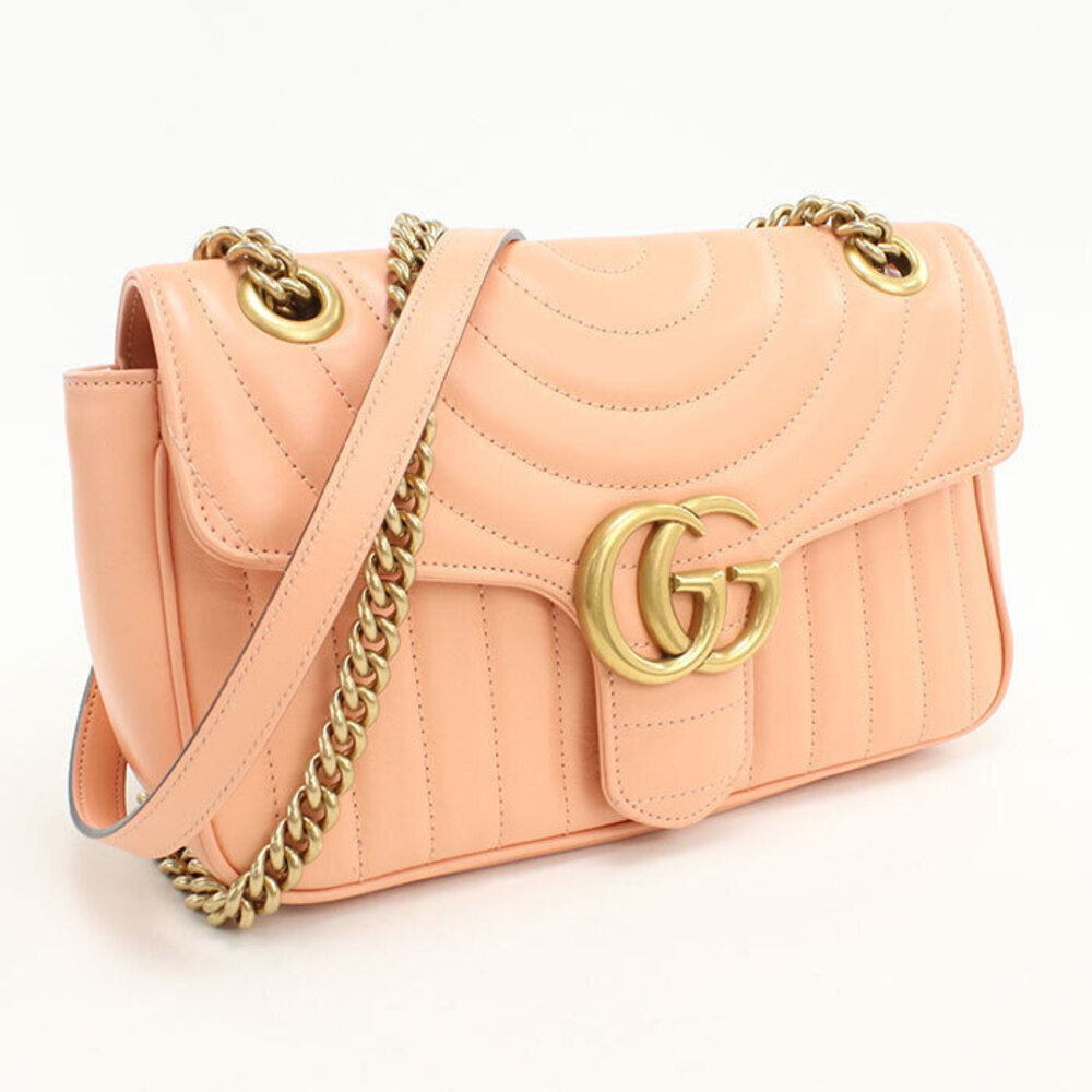 GUCCI shoulder bag GG Marmont pink